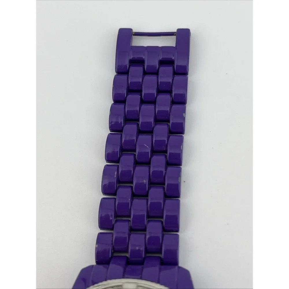 Sophie Watch Women 35mm Case Floating‎ Crystals Purple 7.25